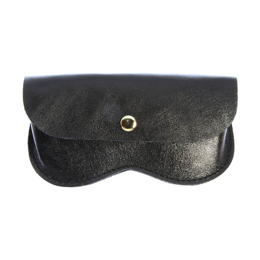 Etui à lunettes cuir irisé noir