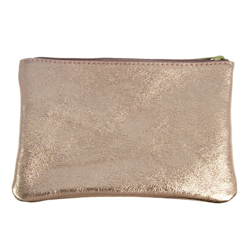 Pochette Nude zippée en cuir - Taille L